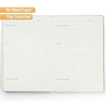 Mr. Pen- Prayer Journal for Women and Men, 8.4"x5.7", 80 Sheets, Light Beige, Bible Journal for Women, Prayer Journal for Woman, Christian Journals for Women, Devotional Journal for Women