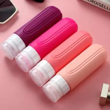 Mrsdry Leak Proof Travel Bottles for Toiletries 3oz