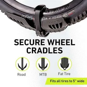 Vibrelli Electric Bike Hitch Rack - 2 Ebike Rack Fits Fat Tire, Mountain Bike, Standard Bicycles - 65lbs per Bike - Patented Anti-Wobble - Cars & SUV - Tilt Down/Fold Up Platform - Locking Tow Mount