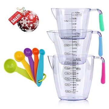 Plastic Measuring Cups and Spoons Set for Precision Cooking