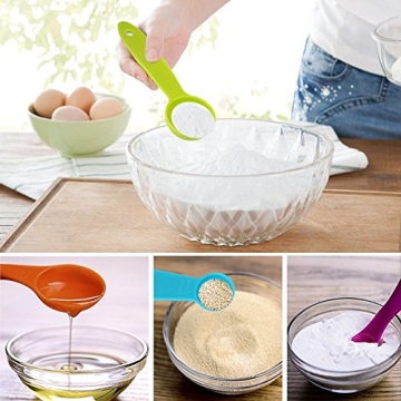 Plastic Measuring Cups and Spoons Set for Precision Cooking