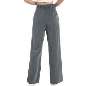 Tapata Women Wide Leg Pants High Waisted Dress Trousers Casual Elastic Pockets Business Work Slacks,...