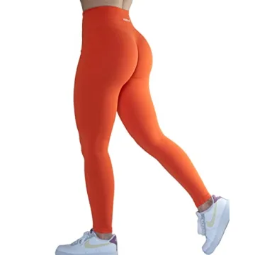 Seamless Scrunch Legging Women Yoga Pants 7/8 Tummy Control Workout Running for Fitness Sport Active...