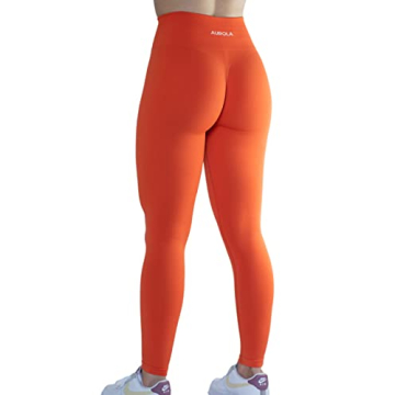 Seamless Scrunch Leggings for Women 7/8 Tummy Control Activewear