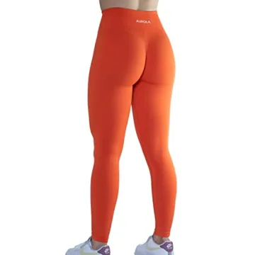 Seamless Scrunch Leggings for Women 7/8 Tummy Control Activewear