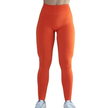 Seamless Scrunch Leggings for Women 7/8 Tummy Control Activewear
