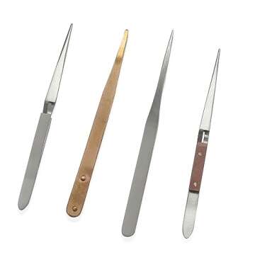 Shop LC Copper and Stainless Steel Soldering Tweezers Set of 4 Durable Valentines Day Gifts Set Easy Grip Serrated Tips Valentines Day Gifts