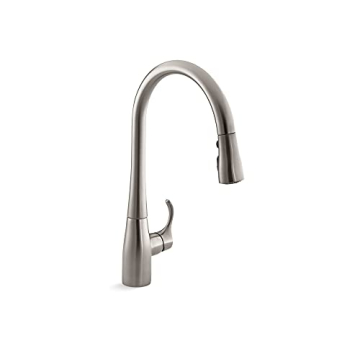 KOHLER 596-VS Simplice Pull Down Kitchen Faucet - Elegance & Functionality in Vibrant Stainless