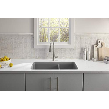 KOHLER Pull Down Kitchen Faucet with 3 Spray Functions