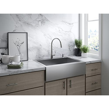 KOHLER Pull Down Kitchen Faucet with 3 Spray Functions