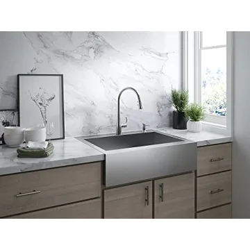 KOHLER Pull Down Kitchen Faucet with 3 Spray Functions
