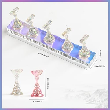 BQAN 2 Set Aurora Acrylic Nail Holder for Art