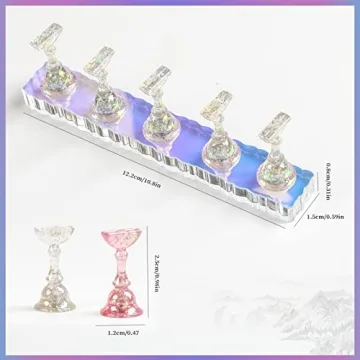 BQAN 2 Set Aurora Acrylic Nail Holder for Art