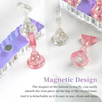 BQAN 2 Set Aurora Acrylic Nail Holder for Art