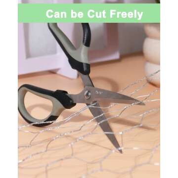 vnesovo Galvanized Chicken Wire Mesh - 13.7"×157" Garden Animal Barrier Fence, 1 inch Mesh Fence fo...