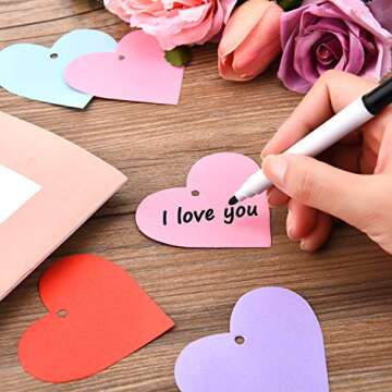Heart Shape Paper Cutouts - 400 Valentine's Gift Tags
