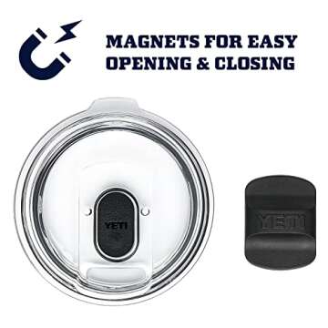 YETI Rambler 24 oz Mug, Vacuum Insulated, Stainless Steel with MagSlider Lid, Ice Pink