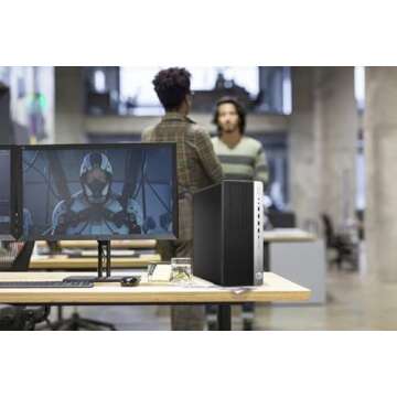 HP EliteDesk 800 G4 Tower Desktop Computer, Intel Core i7-8700 3.2GHz, 32GB DDR4 RAM, 1TB SSD, Keyboard & Mouse, WiFi, Bluetooth, Type-C, Windows 10 Pro (Renewed)