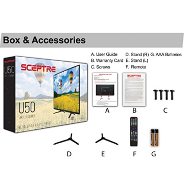 Sceptre 50 inch Class 4K LED TV - No Smart Features