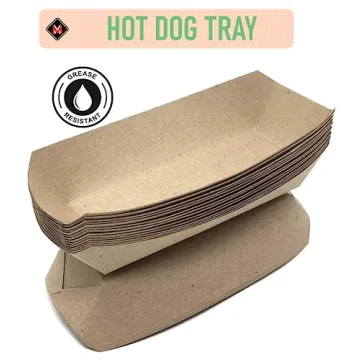 Buy Mr Miracle 7 Inch Paper Hot Dog Trays - Eco-Friendly