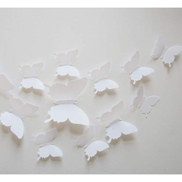 36PCS Butterfly Wall Decals - 3D Butterflies Wall Stickers Removable Mural Decor Wall Stickers Decal...