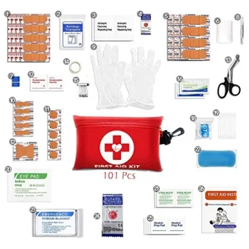 101-Piece First Aid Kit for Home and Outdoor Emergencies