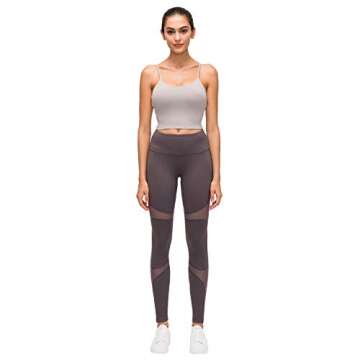 Summer Workout Tops for Women Sports Bras Camisole Crop Padded Tank Tops Cute Cami Shirts Clothes for Teen Girls Grey