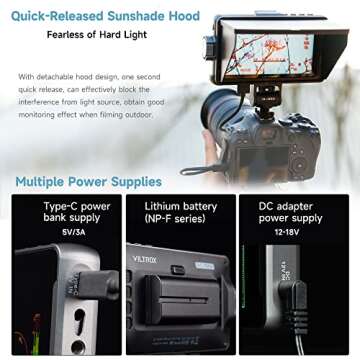 VILTROX DC-550 Pro Camera Monitor with 4K HDMI