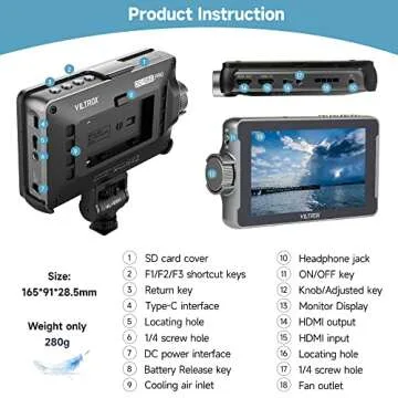 VILTROX DC-550 Pro Camera Monitor with 4K HDMI