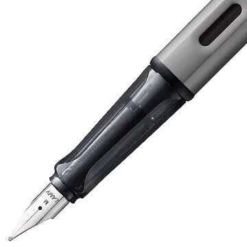 Lamy AL-star Fountain Pen - Elegant Design Cool Pens, Best Pens For Smooth Writing, Light Aluminum - Graphite Fine Point Pen