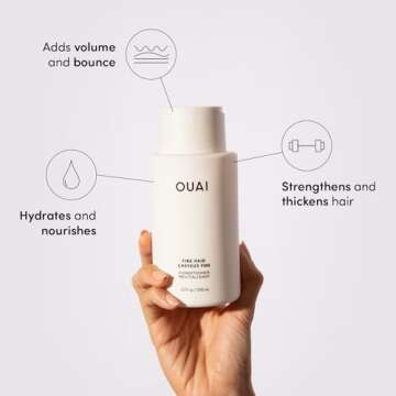 OUAI Fine Hair Conditioner Refill - Volumizing Conditioner Made with Keratin, Biotin and Chia Seed O...