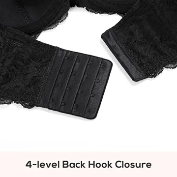 DOBREVA Women's Strapless Lace Bra for Big Busts