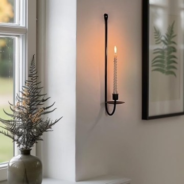 Remenna Metal Candle Sconces - Stylish Wall Holders Set