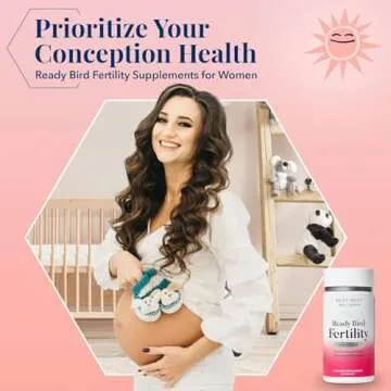 Best Nest Wellness Women's Fertility - Daily Multivitamin for Pregnancy Support - Supplement with Methylated Vitamins Aids Conception - Nutritional Supplement with Ashwagandha & Folate - 30 Tablets
