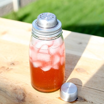 Lily's Home Mason Jar Cocktail Shaker Lid for Martinis