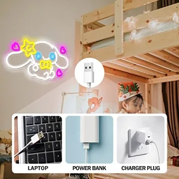 Cute Anime Neon Light - Dimmable LED Decor for Kids