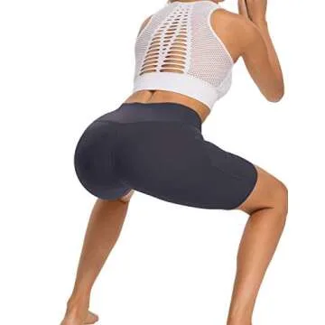 oyioyiyo Biker Shorts for Women High Waist Workout Yoga Running Spandex Shorts