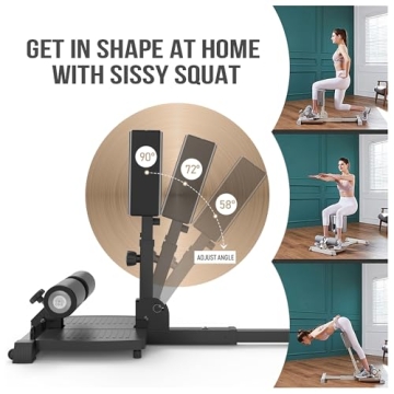 Leikefitness Multi-Function Sissy Squat Bench for Home Gym