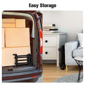 KEDSUM Folding Hand Truck - Durable Lightweight Dolly Cart