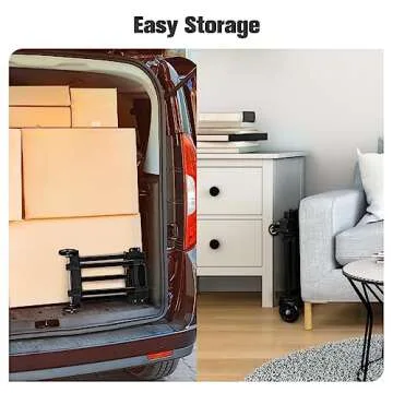 KEDSUM Folding Hand Truck - Durable Lightweight Dolly Cart