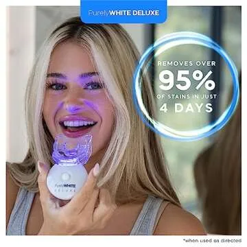 PurelyWHITE DELUXE Teeth Whitening Kit - Bright Smile in 7 Minutes