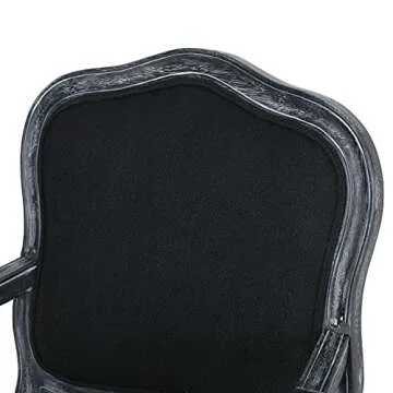 Christopher Knight Home Andrea Upholstered Dining Armchair - Wood - Black/Gray (Set of 2)