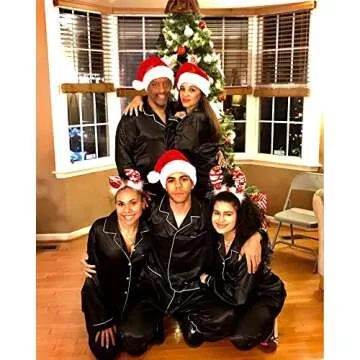 YIMANIE Womens Pajamas Silk Satin Pajama Sets for Women Soft Button Down Womens Loungewear Set with Pockets