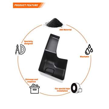 Savadicar RBR Wheel Well Storage Bin Rear Trunk Organizer for 2018-2023 Jeep Wrangler JL JLU 2/4 Door, Interior Accessories, Left Side, Black