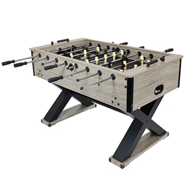 Sunnydaze Delano 54.5-Inch Indoor Foosball Table - A Perfect Game Table for All Ages