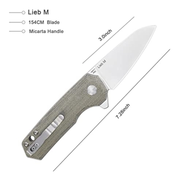Kizer Lieb M Pocket Knife Reliable EDC Tool 154CM Steel
