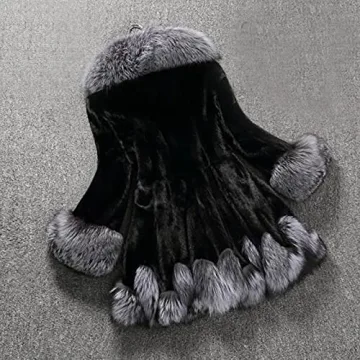 LUGOGNE Women's Plus Size Faux Fur Winter Coat