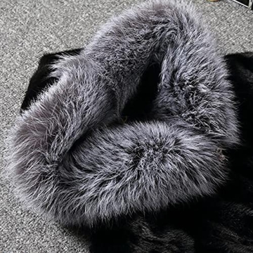 LUGOGNE Women's Plus Size Faux Fur Winter Coat