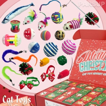 Christmas Cat Toy Advent Calendar 2024 for Cats