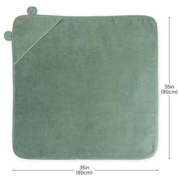 Natemia Premium Hooded Baby Bath Towel – Award-Winning, Organic Turkish Cotton, Soft for Newborns - Hooded Towels for Kids